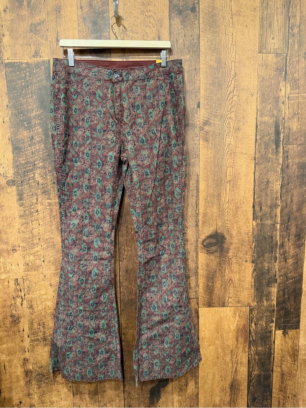 Rock & Roll bargain button flare high rise reversible denim 32x34 NWT